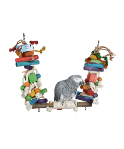 Adventure Bound Jumble Stack Swing Large Parrot Toy